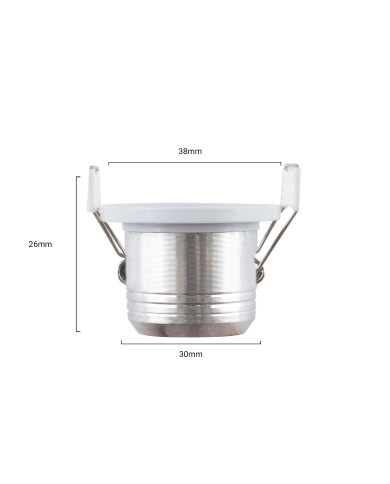 FARETTO DA INCASSO 3W D.38 230W 3000K