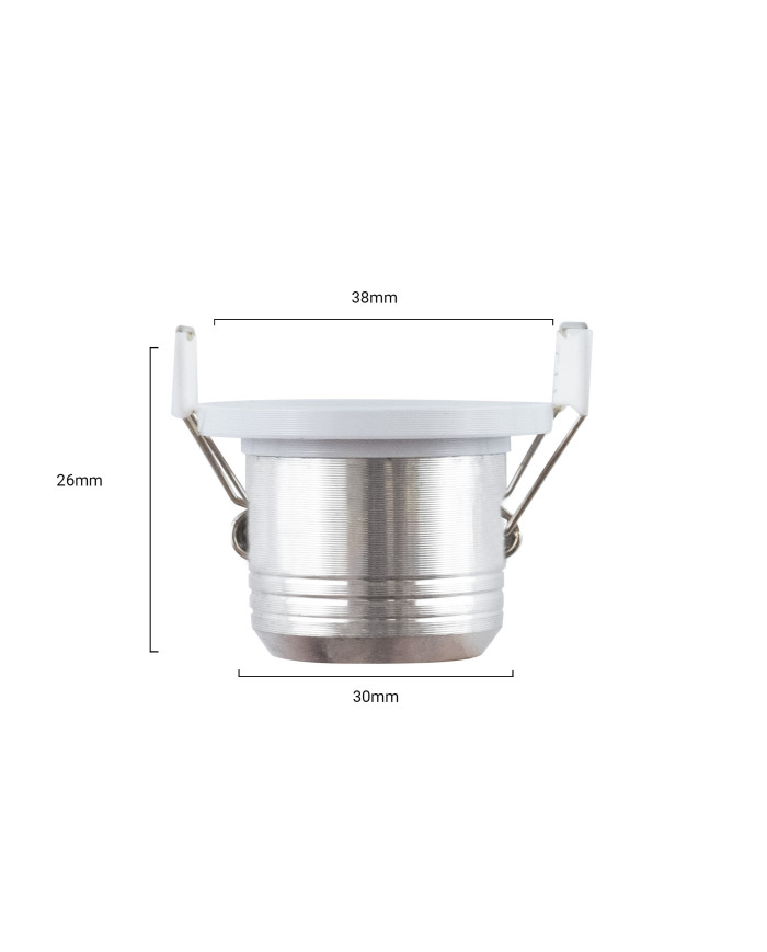 FARETTO DA INCASSO 3W D.38 230W 3000K