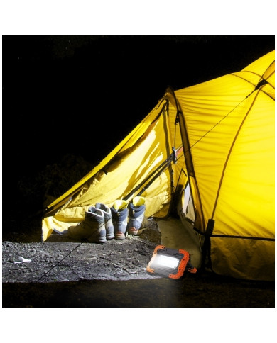 FARO LED COB PORTATILE CON PANNELLO SOLRE RIC. 10W