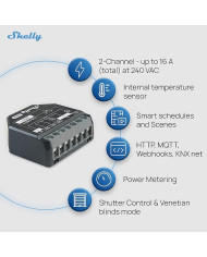 SMART RELE PER TAPPARELLE 16A AC/DC WIFI/BT + PM
