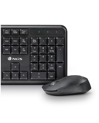 KIT TASTIERA WIRELESS CON MOUSE PER PC NGS