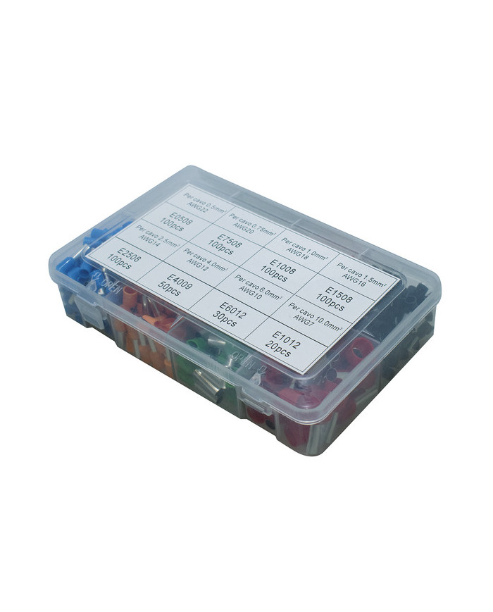 KIT 680 PEZZI CAPOCORDA PUNTALINI A CRIMPARE