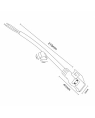 GIUNTO LINEARE PER STRISCIA LED 220V