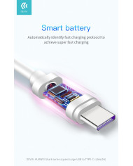 CAVO USB 2.0 TYPE C 5A BIANCO 1,5MT