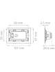 FARETTO SEGNAPASSO BIANCO/INOX 3W LUCE NATURALE