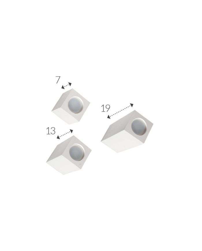 FARETTO IN GESSO ESTERNO CUBOTTO 86H13 MEDIO