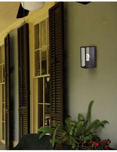 APPLIQUE IN ALLUMINIO VETRO PER LAMPADA LED E27 22