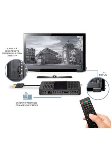 DECODER DIGITALE TERRESTRE DVB-T2 HEVC 10BIT