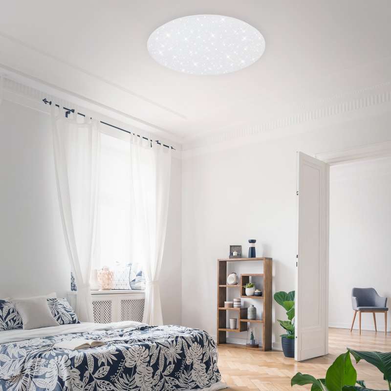 PLAFONIERA A LED ROTONDA STELLATA 76CM 40W BIANCO