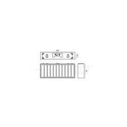 APPLIQUE LED DA PARETE C/PANNELLO SOLARE 6W 4000K