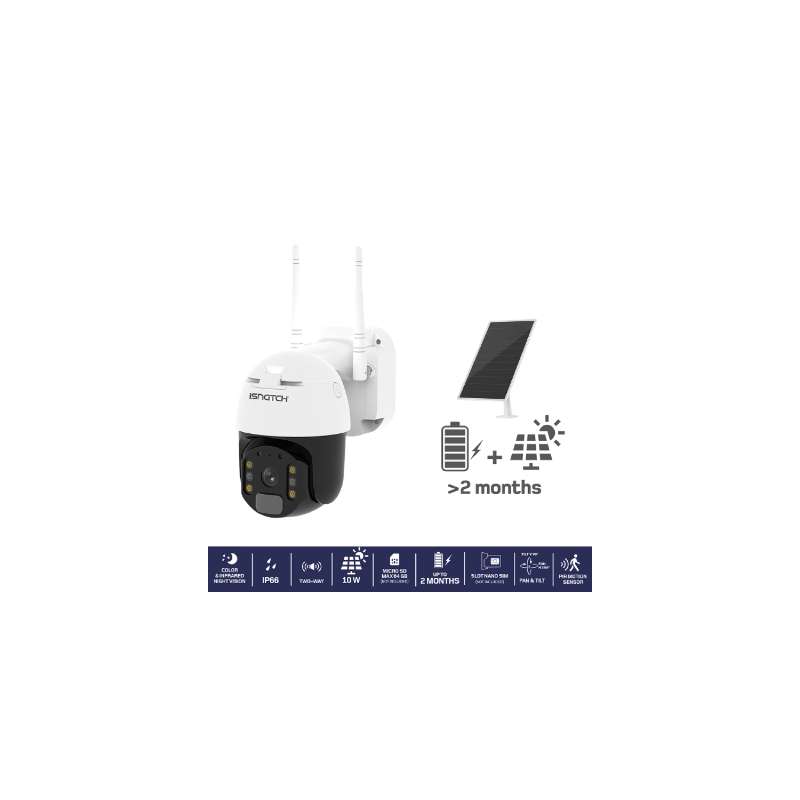 TELECAMERA 4G FULL-HD A BATTERIE C/PANNELLO SOLARE