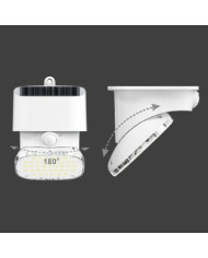 APPLIQUE LED SOLARE CON SENSORE PIR E CREPUSCOLARE