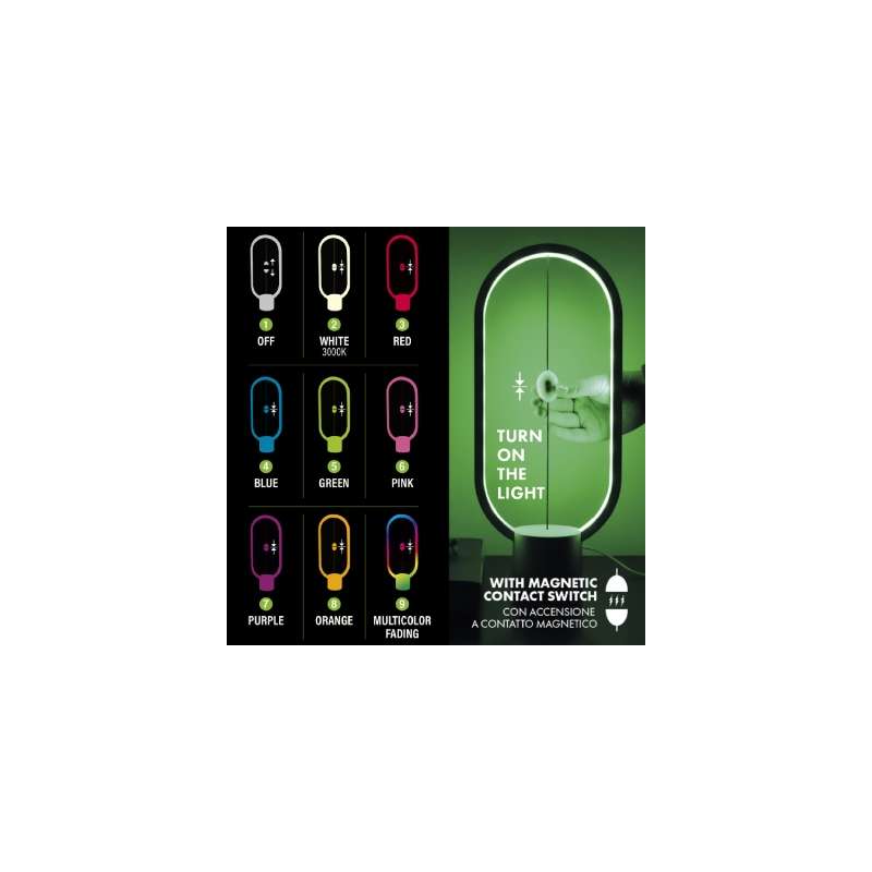 LAMPADA DA TAVOLO LED RGBW 1W C/ACCENSIONE A