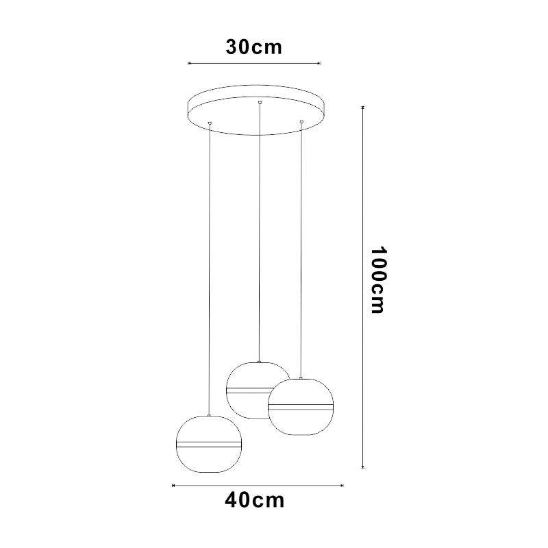 LAMPADARIO DA SOFFITTO A LED CURLING 108W CON