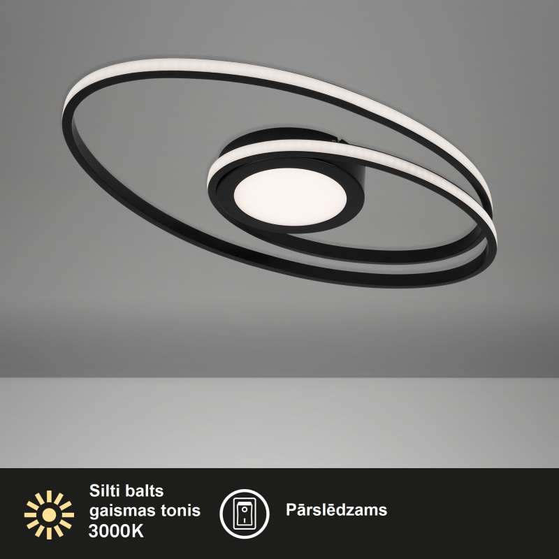 PLAFONIERA LED BRILONER D.570MM 22W NERA 3000K