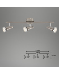 FARETTO SPOT ORIENTABILE 3GU10 3W 250LM