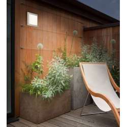 PLAFONIERA LED QUADRATA DA PARETE 9W BRILONER