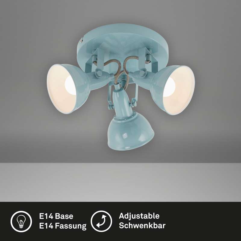 LAMPADA SPOT DA PARETE TONDA 3E14 MAX.40W