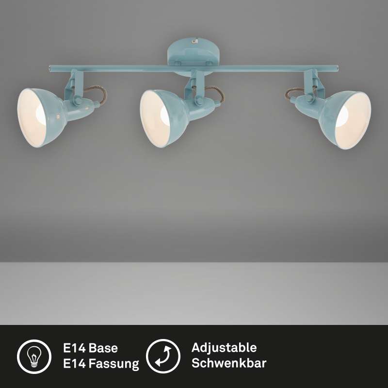 LAMPADA SPOT DA PARETE 3E14 MAX.40W BIANCO MENTA