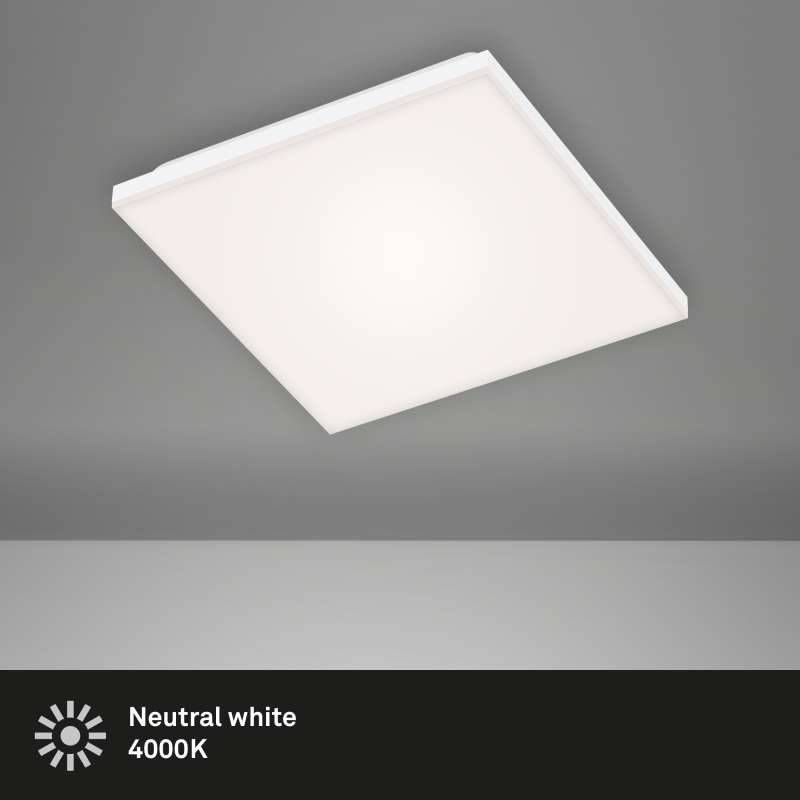 PLAFONIERA LED QUADRATA SENZA CORNICE BIANCO 12W