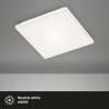 PLAFONIERA LED QUADRATA SENZA CORNICE BIANCO 12W
