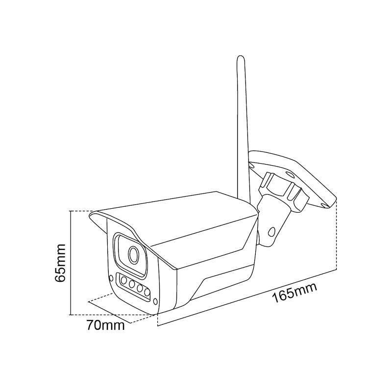 TELECAMERA IP SMARTLIFE 2,4GHZ DA ESTERNO IP65 2MP
