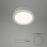 PLAFONIERA LED D.12CM 7W 700LM 4000K