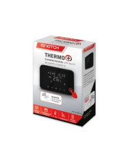 TERMOSTATO DIGITALE SOFT-TOUCH NERO A BATTERIE