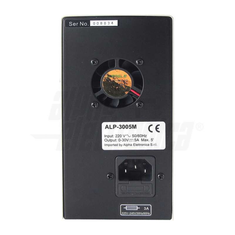 ALIMENTATORE DA BANCO TENSIONE USCITA 0-30V 0-5A