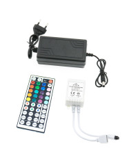 KIT STRISCIA LED RGB 12V 24W IP20 5MT
