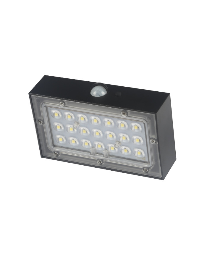 APPLIQUE LED SOLARE CON SENSORE PIR E CREPUSCOLARE