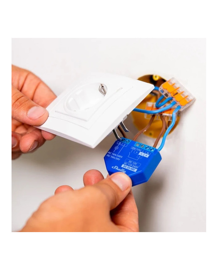 SMART RELE 16A AC/DC WIFI/BT + CONT. PULITO