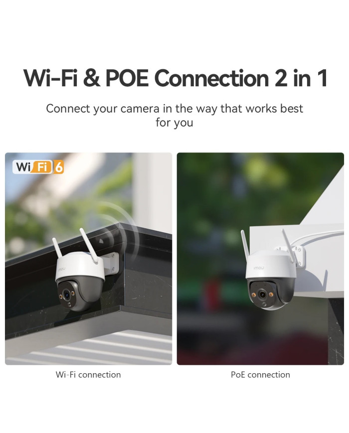 TELECAMERA DOME 2C 2K PTZ IP/WI-FI FULL-COLOR 3MP