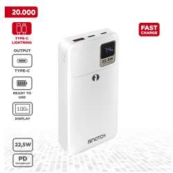 BATTERIA DA VIAGGIO POWER BANK 20000MAH 22,5W