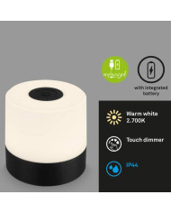 LAMPADA DA TAVOLO A BATTERIA 2W 150LM NERO