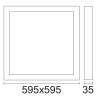 PLAFONIERA A LED 60X60 40W TRICOLOR 3000/4200/6500
