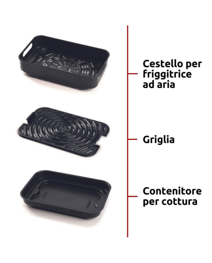 FRIGGITRICE AD ARIA 8LT 2IN1 1700W TOUSCH SCREEN