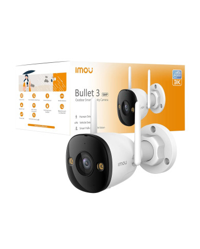 TELECAMERA BULLET 2K IP/WI-FI FULL-COLOR 3MP 2.8MM