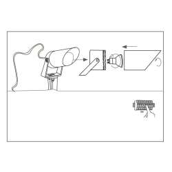 FARETTO LED DA GIARDINO PER GU10 CON PICCHETTO