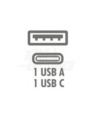 ALIMENTATORE USB DA AUTO 30W 2 PORTE USB+C