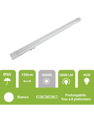 PLAFONIERA LED SLIM IP65 120CM 36W 3600LM 4000K