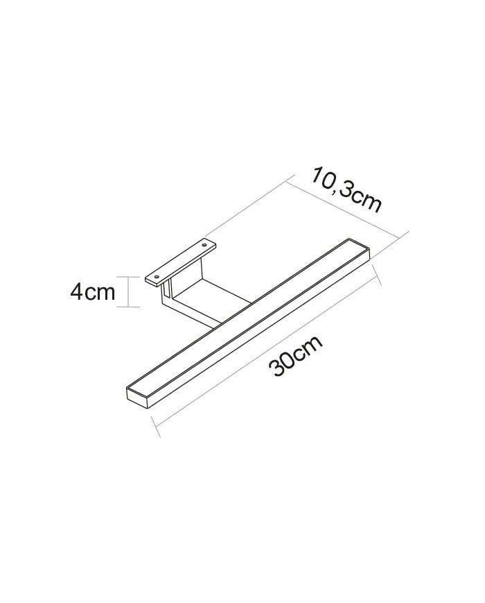 APPLIQUE DA SPECCHIO 9W 4000K° LUCE NATURALE
