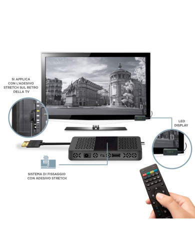 DECODER DIGITALE TERRESTRE DVB-T2 FULL HD 1080P