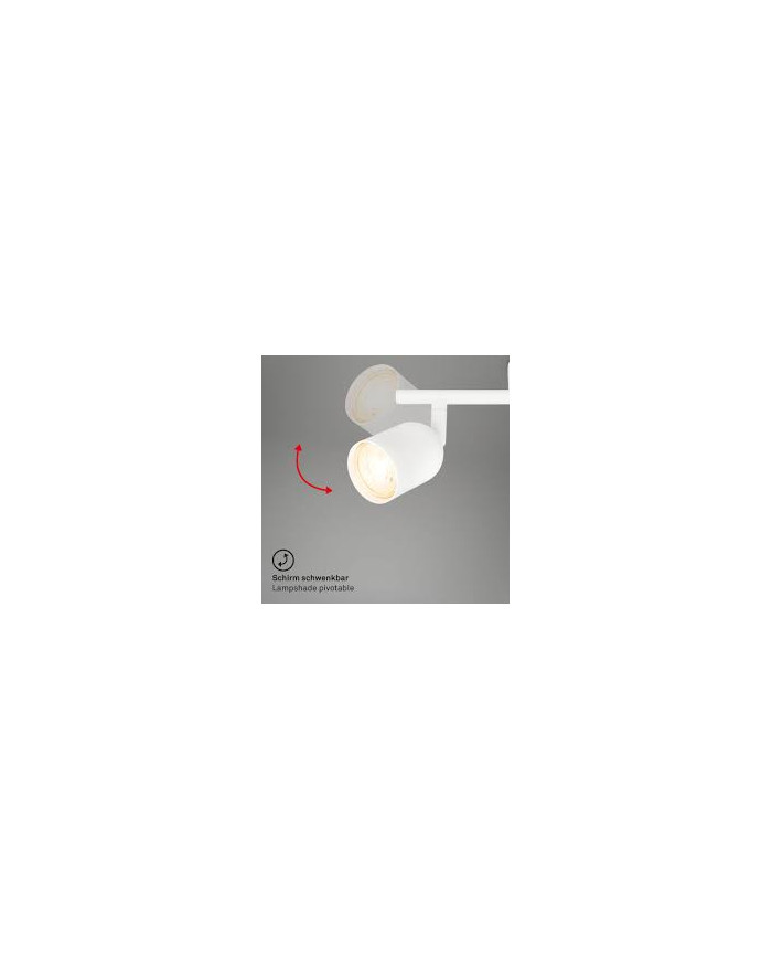 BARRA CON 2 FARETTI SPOT GU10 BIANCO