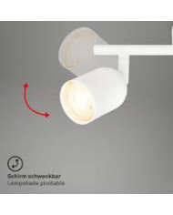 BARRA CON 2 FARETTI SPOT GU10 BIANCO