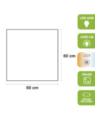PANNELLO LED 60X60 40W BACKLIT CCT
