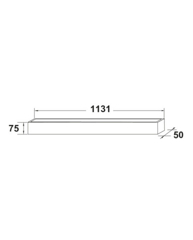 PLAFONIERA LED LINEAR BLOCK MONO FASCIO DI LUCE