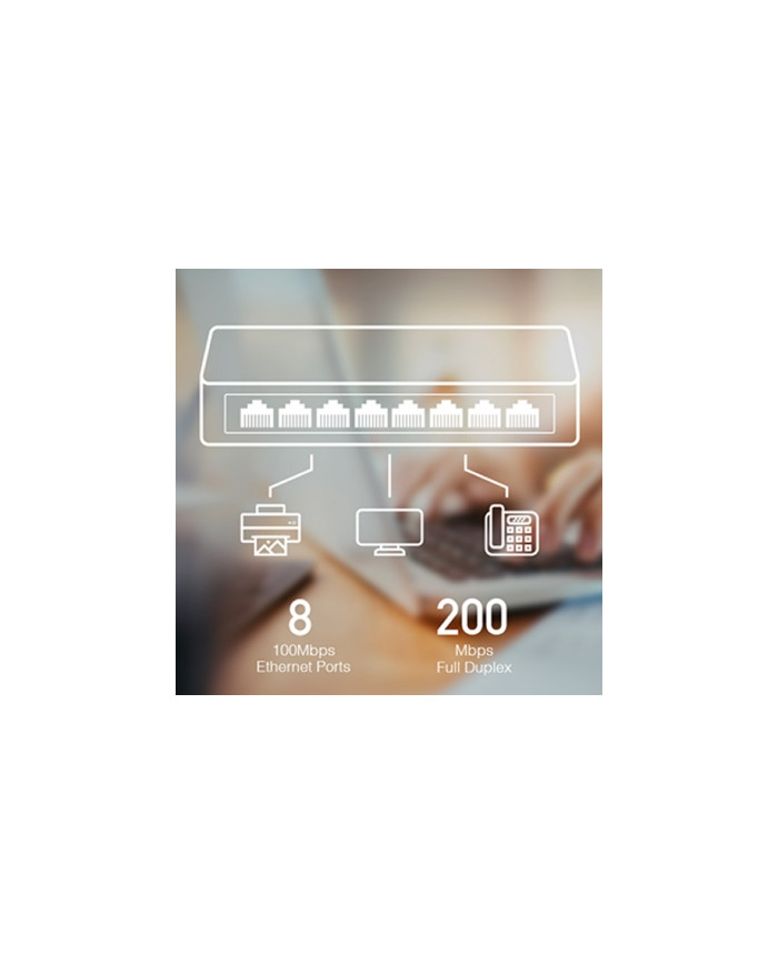 SWITCH DESKTOP A 8 PORTE 10/100 MBPS