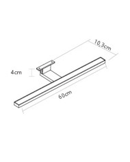 APPLIQUE DA SPECCHIO 9W IP44 TRICOLOR