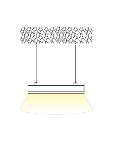 PLAFONIERA LED LINEAR BLOCK MONO FASCIO DI LUCE